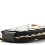 Aged Calfskin Quilted 2.55 Reissue Clutch With Chain Black