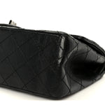 Aged Calfskin Quilted 2.55 Reissue 225 Flap Black