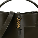 Shiny Calfskin Le 37 Bucket Bag Arabica