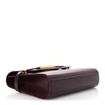 Smooth Calfskin Small Manhattan Shoulder Bag Hot Wine