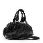 Calfskin Small Paddington Satchel Black