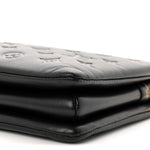 Lambskin Embossed Monogram Coussin PM Black