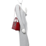 Patent Cannage Medium Lady Dior Red