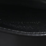 Lambskin Quilted Monogram June Box Bag  Black