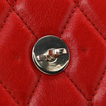 Shiny Buffalo Quilted Darley Shoulder Bag Red