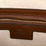 GG Supreme Monogram Azalea Calfskin Medium Retro Interlocking G Buckle Backpack Beige Ebony Brown Sugar