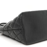 Caviar Quilted Medallion Tote Black