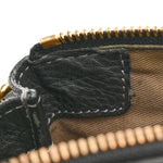 Calfskin Medium Marcie Satchel Black