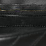 Calfskin Diagonal Quilted Jackhammer 24 Shoulder Bag Black