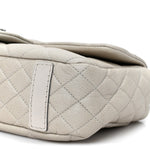 Caviar Quilted Coco Casual Flap Ivory
