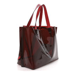 PVC Vlogo Escape Tote Red