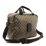 GG Plus Monogram Interlocking G Briefcase Brown