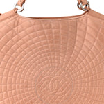 Iridescent Calfskin Large Sea Hit Tote Pink