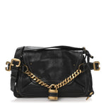Calfskin Small Paddington Capsule Satchel Black