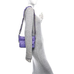Aged Calfskin Quilted Small Gabrielle Hobo Purple