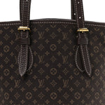 Mini Lin Monogram Bucket Bag Ebene