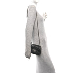 Lambskin Stitched New Mini Flap Black
