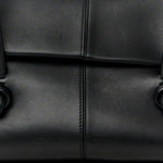 Calfskin Medium Falcon Shoulder Bag Black