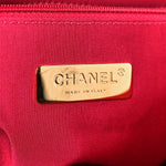 Goatskin Quilted Large Chanel 19 Flap Dark Pink