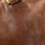 Soft Calf Shopping Tote Brown