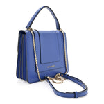 Calfskin Serpenti Forever Top Handle Blue