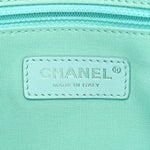 Shaded Calfskin Small Deauville Tote Light Green Turquoise Purple