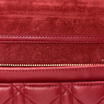Lambskin Cannage Dioraddict Wallet On Chain Clutch Fuchsia