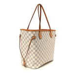 Damier Azur Neo Neverfull MM Rose Ballerine