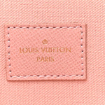 Damier Azur Pochette Felicie Chain Wallet Rose Ballerine