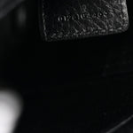 Grained Calfskin Small Spin Tote Black