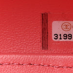 Lambskin Quilted CC Bubble Vanity Case With Chain Pink