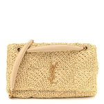 Raffia Monogram Medium Jamie Natural Avorio