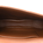 Suede Matelasse Quilted Chain Shoulder Bag Brown