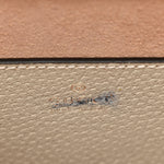 Textured Dollar Calfskin Web Small Diana Tote Bag Mystic White