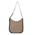 Small Grain Smooth Calfskin Medium Darryl Hobo Motty Grey
