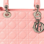 Lambskin Cannage Medium Lady Dior Light Pink