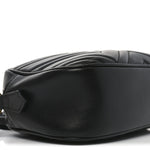 Calfskin Matelasse Small GG Marmont Chain Shoulder Bag Black