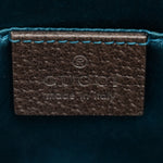 GG Supreme Monogram Textured Dollar Calfskin Web Small Ophidia Dome Shoulder Bag Beige Ebony New Acero