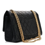 Aged Calfskin Quilted 2.55 Reissue 226 Flap Black