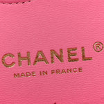 Caviar Quilted Medium Double Flap Pink