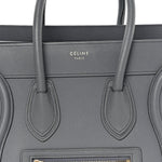Baby Drummed Calfskin Micro Luggage Kohl