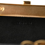 Shiny Calfskin Lana Triomphe Minaudiere Black