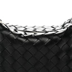 Calfskin Nappa Intrecciato Mini Wallace Black