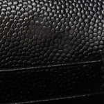 Grain De Poudre Matelasse Chevron Monogram Chain Wallet Black