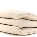 Lambskin Embossed Monogram Coussin PM Beige Cream
