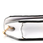 Vitello Cruise F is Fendi Bi-Color FF 1974 Embossed Medium Envelope Wallet On Chain Maya Black White