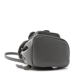 Lambskin Quilted Small Duma Drawstring Backpack Grey