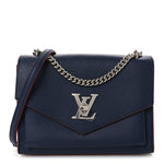 Soft Calfskin Mylockme Chain Bag BB Marine Rouge