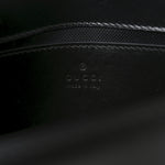 Calfskin Matelasse Monochrome Mini GG Marmont Shoulder Bag Black