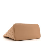 Caviar Quilted Medallion Tote Beige